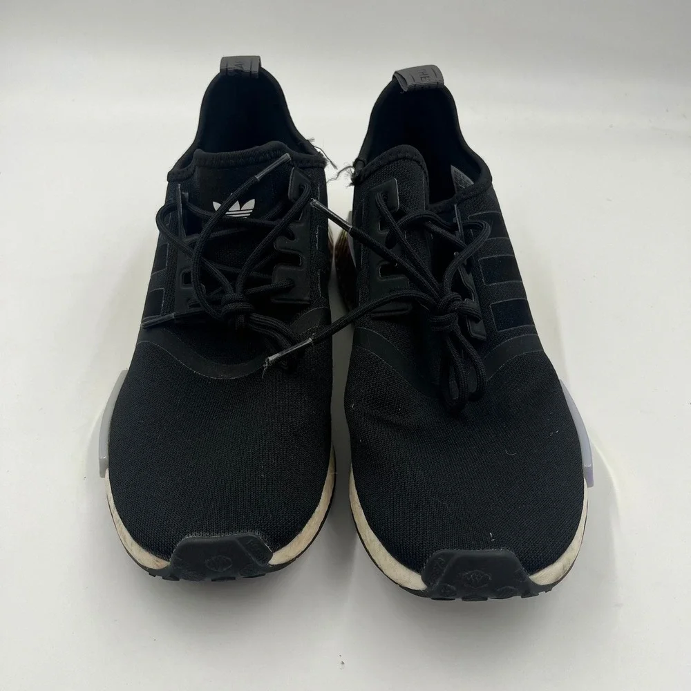 Adidas NMD_R1 Core Black Iridescent Holographic Plugs Boost Sneaker -‎ Size 11